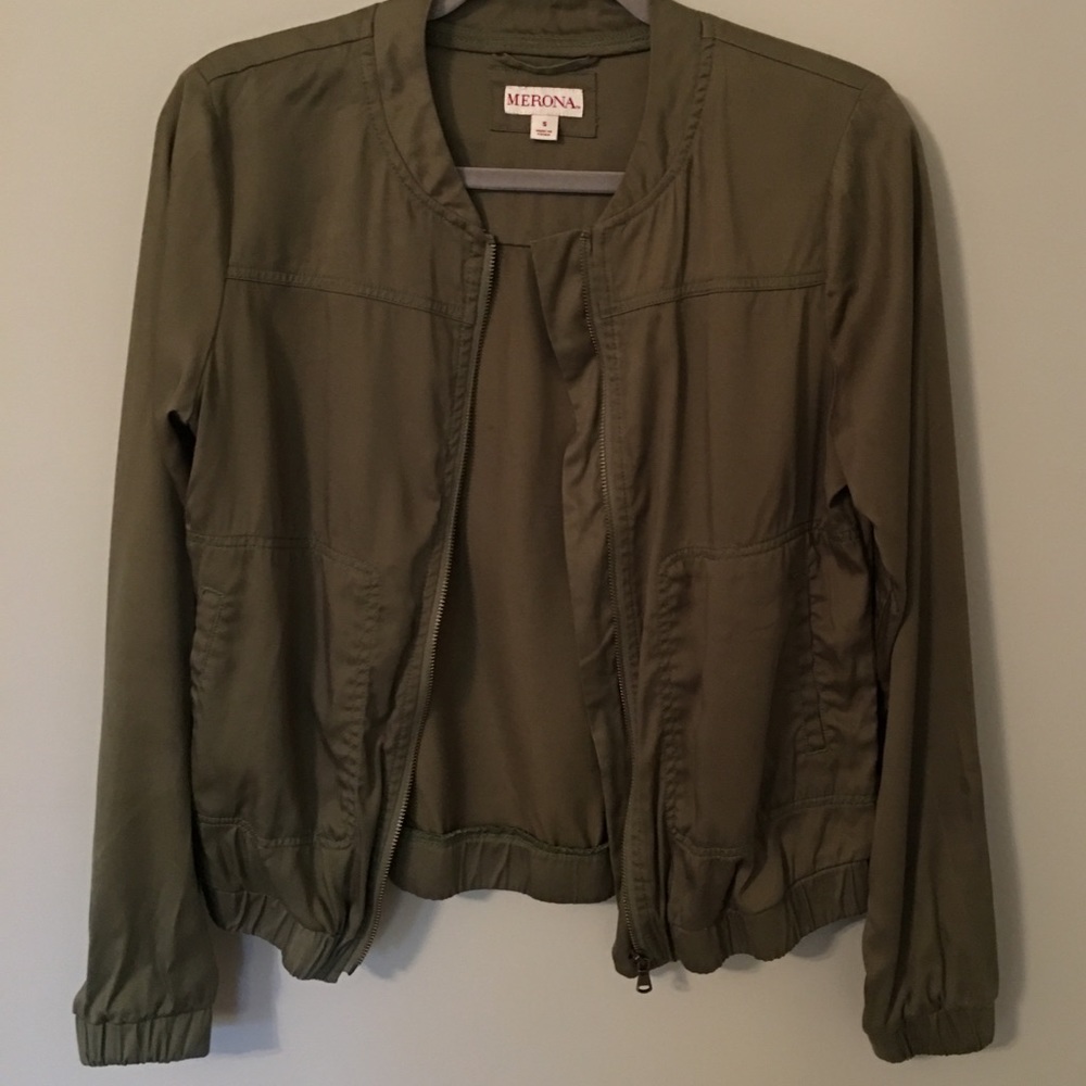 Merona Olive Bomber Jacket
